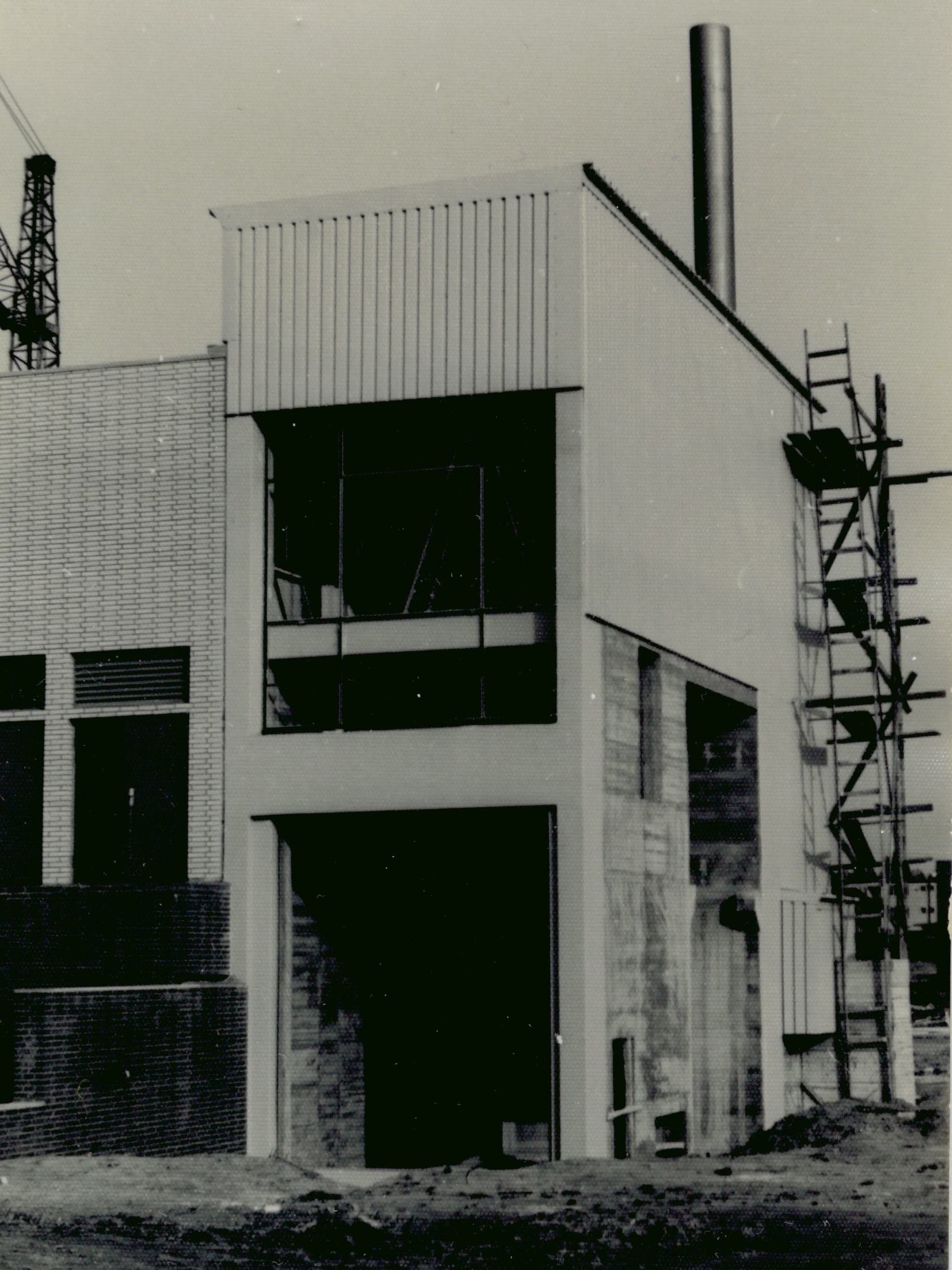 Bau des Fernheizkraftwerks in Ratingen West 1967