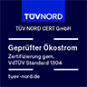 TÜV Nord Zertifikat für 100% Ökostrom